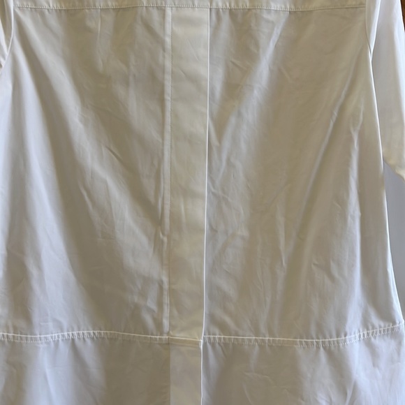 Jil Sander Dress Heavy Organic Cotton Poplin Size 2 White New With Tags - Picture 8 of 15